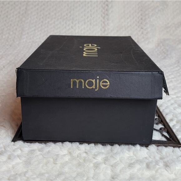 NIB Maje Farria Suede Heels in Camel, Sz 37 / US 6-6.5 - Picture 11 of 12